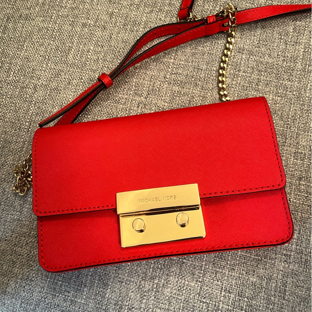 Michael Kors Red Crossbody Bag